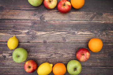 Fruits and vegetables on table - Healthy life