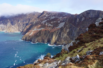 Fototapeta na wymiar Slieve Leaue cliff in Ireland