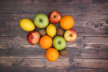 Fruits and vegetables on table - Healthy life