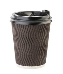 disposable empty cup isolated without shadow. Clipping path - Image