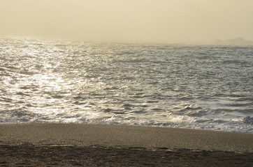 Golden Sunset on Beach
