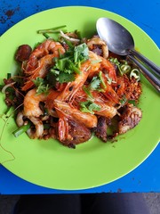 Shrimp  with vegetables