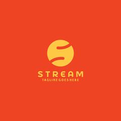 Letter S Logo For Stream / Technology Icon / Digital Vector / Modern Symbol Design Inspiration