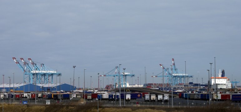 Port industriel de Zeebruges.