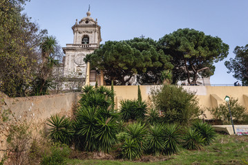 Fototapeta na wymiar Graca Church and monastery in Lisbon city in Portugal