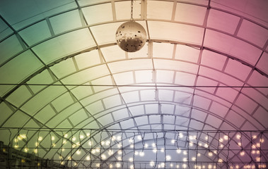 disco ball in nightclub