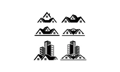 Obraz premium architecture building logo set