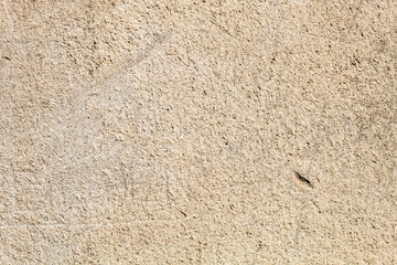 Old Damaged Yellowish Concrete Wall