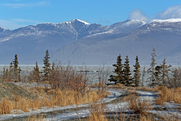 On the shore of Kluane Lake, Kluane National Park, Yukon
