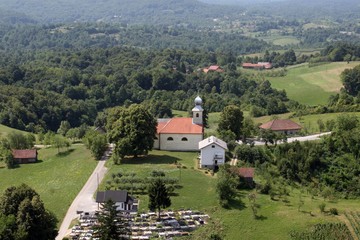 Holy Trinity parish church in Barilovicki Cerovac, Croatia