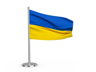 Flapping flag Ukraine