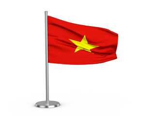 Flapping flag Vietnam