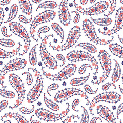 The paisley seamless pattern which collapsed