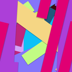 Flat material design - Creative vector trend seamless