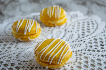 Yellow Cookies Close Up