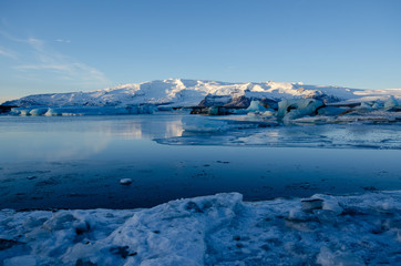View of Glacier from across the bay