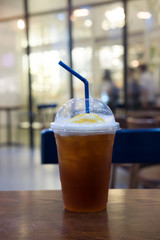 Orange juice and espresso shot