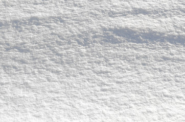 The texture of the fallen snow