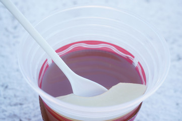 桃のホットワインカクテル