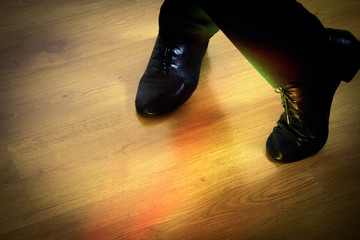 Feet dancer dancing salsa
