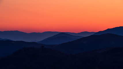 Coucher du soleil Ardèche 30-03-2019
