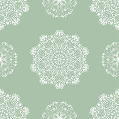 Seamless abstract background with floral ornament. Floral ornament on background. Template for your design