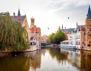 Fototapeta premium 003-19 Aperitif in Bruges - panorama