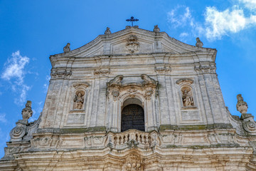 Obraz premium Martina Franca - A detail of the Basilica of San Martino