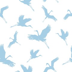 crane, pattern, vector, illustration