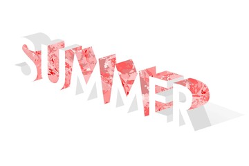 Summer concept isometric illustration