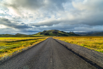 Typical amazing landscape of Iceland island, Europe