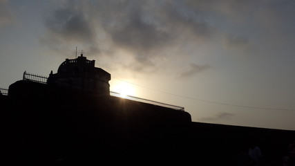 Fototapeta premium silhouette of church