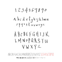 벡터 문자 / 손으로 쓴 글씨체