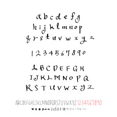 벡터 문자 / 손으로 쓴 글씨체