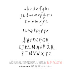 벡터 문자 / 손으로 쓴 글씨체