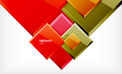 Square geometrical background