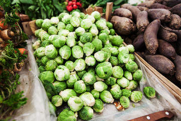 Brussels sprout leafy green vegetables