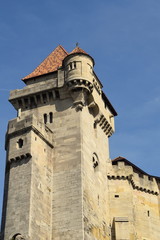 Fototapeta premium ruins of old castle on rocks 
