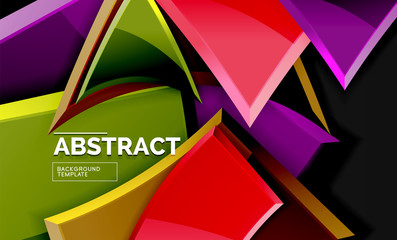 Squares and triangles geometrical background