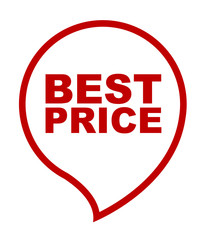 red vector banner best price
