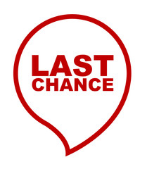red vector banner last chance
