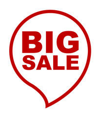 red vector banner big sale