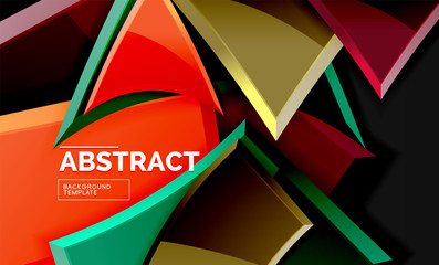 Squares and triangles geometrical background