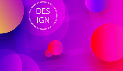 Abstract bright design with randomly drawn multicolored circles.