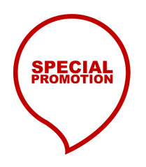 red vector banner special promotion