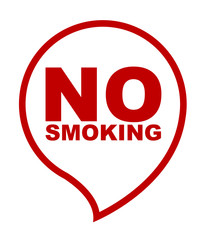 red vector banner no smoking