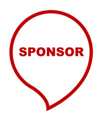 red vector banner sponsor