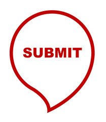 red vector banner submit