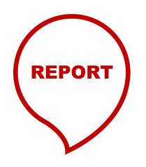 red vector banner report