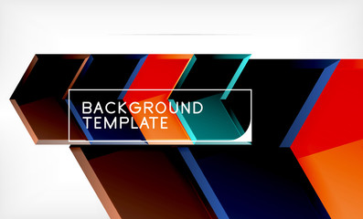 Arrow geometrical abstract background, directional wallpaper concept